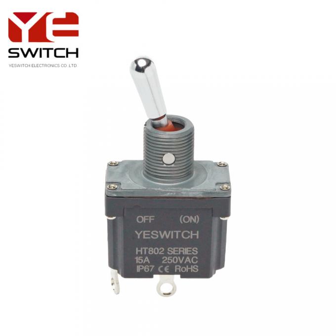 Terminal Box Toggle Switch Waterproof OFF-(ON) Momentary Metal Toggle Switch Solder Terminal For Crane