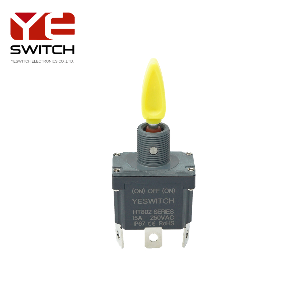 Three Positions (on)-off-(on) Industrial Toggle Switch With Flat Pc ...
