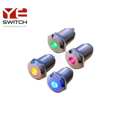 Small Signal Indicator Metal Push Button Switch Metal Momentary Medical Testing Equipment