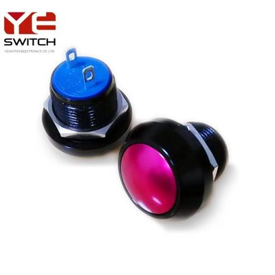 12mm Waterproof Push Button Double Pole Metal Pushbutton Momentary Switch