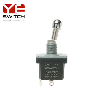 Heavy-Duty Metal Toggle Switch (OFF)-ON SPST IP68 For Construction Machinery