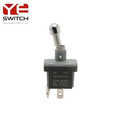 125VAC Momentary Industrial Toggle Switch Locking Handle Aluminum Toggle Switch