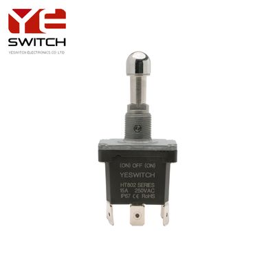 ON ON ON Industrial Toggle Switch Metal 100000 Cycles With PC Terminal For Control Panels