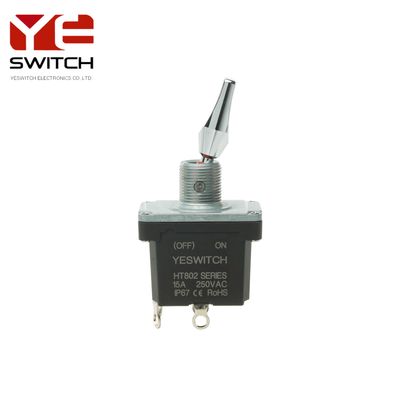 Momentary (OFF)-ON Metal Toggle Switch With PC Terminal For High-altitude Work Platform