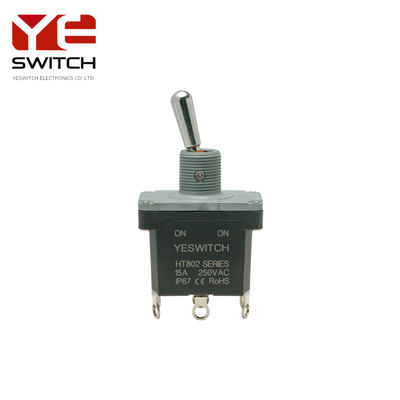 Heavy Duty ON-ON DPDT Industrial Toggle Switch With Solder Terminal 