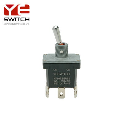 ON-ON Industrial Metal Toggle Switch With Metal Handle For Fire Engine