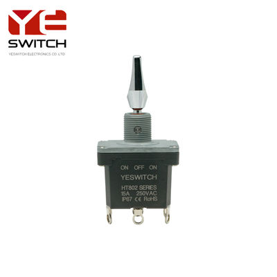 High Current Industrial Metal Toggle Switch With Solder Terminal 