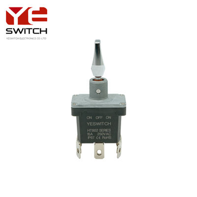 Heavy Duty Industrial Metal Toggle Switch With Flat Metal Handle For Heavy Machinery Equipment
