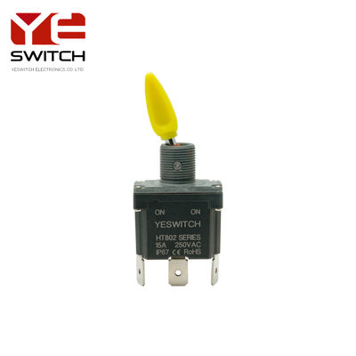 Single Pole On-on Industrial Metal Toggle Switch With PC Terminal For Aerial Work Platform