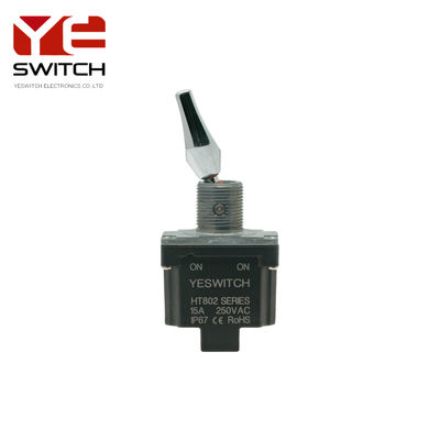 Industrial Metal Toggle Switch With Flat Metal Handle And Screw Terminal For Construction Machinery
