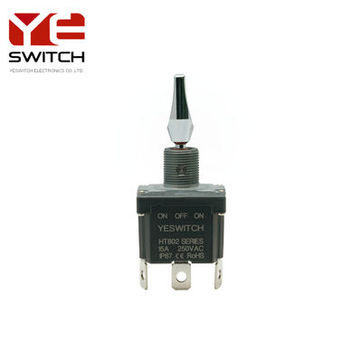 Heavy Duty 15A 250V Industrial Metal Toggle Switch With PC Terminal