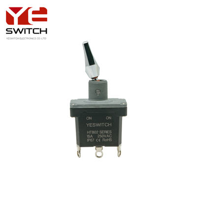 IP68 Rating Industrial Metal Toggle Switch With Solder Terminal For Heavy Equipment