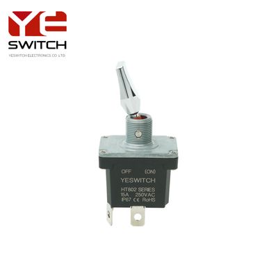 15A 250VAC Industrial Metal Toggle Switch With UL And CE Certificate