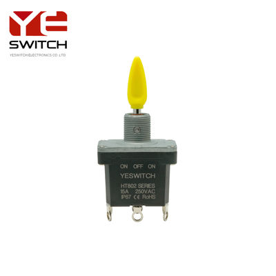 Waterproof 15A 125VAC Industrial Metal Toggle Switch With CE And UL Certificate