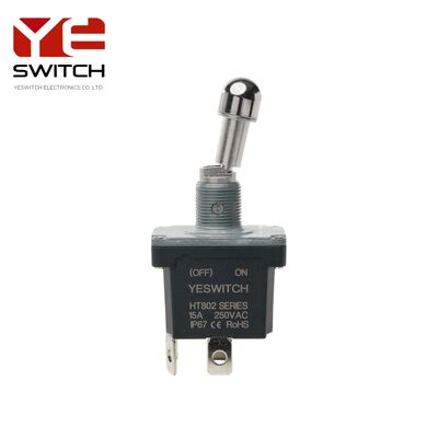 Heavy-Duty Industrial Metal Toggle Switch (OFF) -ON SPST For Heavy Equipment Tractors