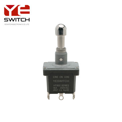 High Current Industrial Metal Toggle Switch With Solder Terminal 