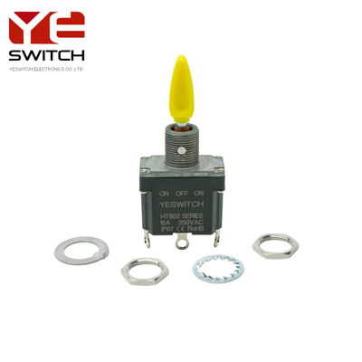 Industrial Metal Toggle Switch Copper Alloy With Solder Terminal For Heavy Machine