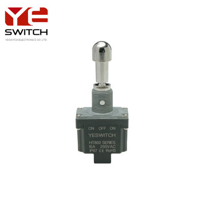 Metal Toggle Switch with Locking Handle Screw Terminal and IP68 Rating for Heavy Duty Industrial Use