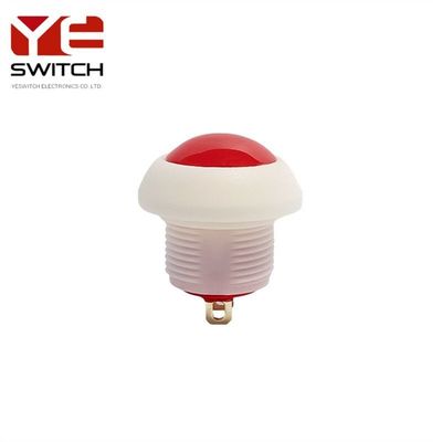 White 12mm Waterproof Momentary Switch Normally Open Latching Push ...